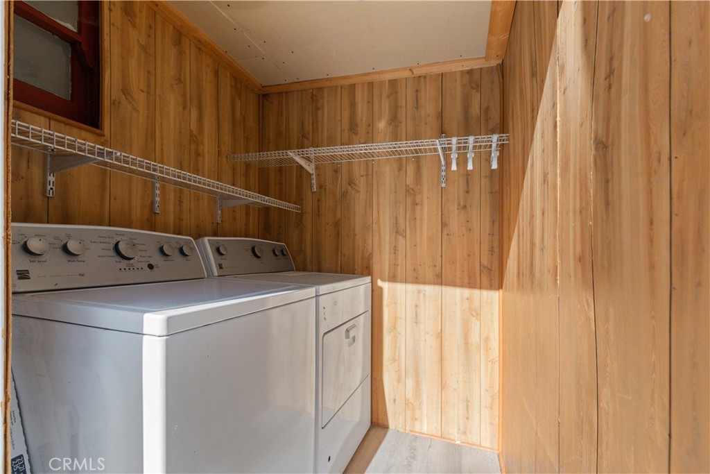 1777 Sparrow Road Wrightwood, CA 92397 - Photo 30 of 44 a utility room with dryer and washer