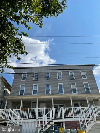 a front view of a building