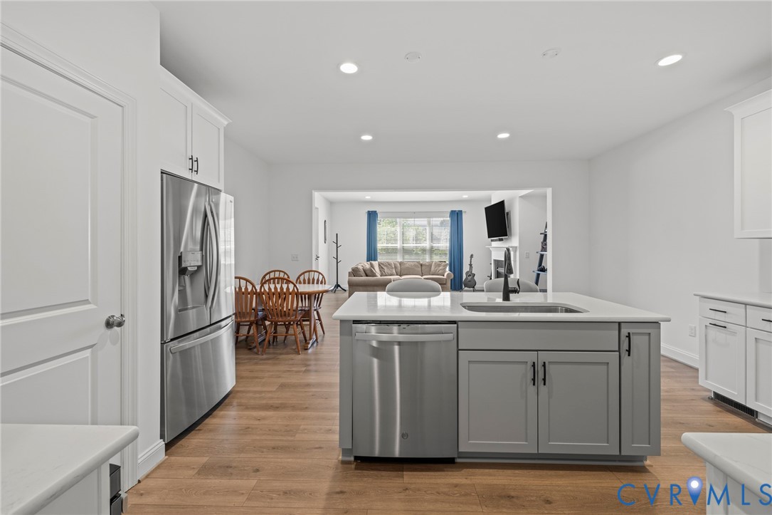224 Lauradell Road Ashland, VA 23005 - Photo 17 of 74 Contemporary kitchen featuring white shaker cabine