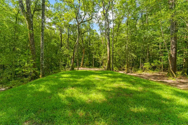a view of outdoor space with deck and yard