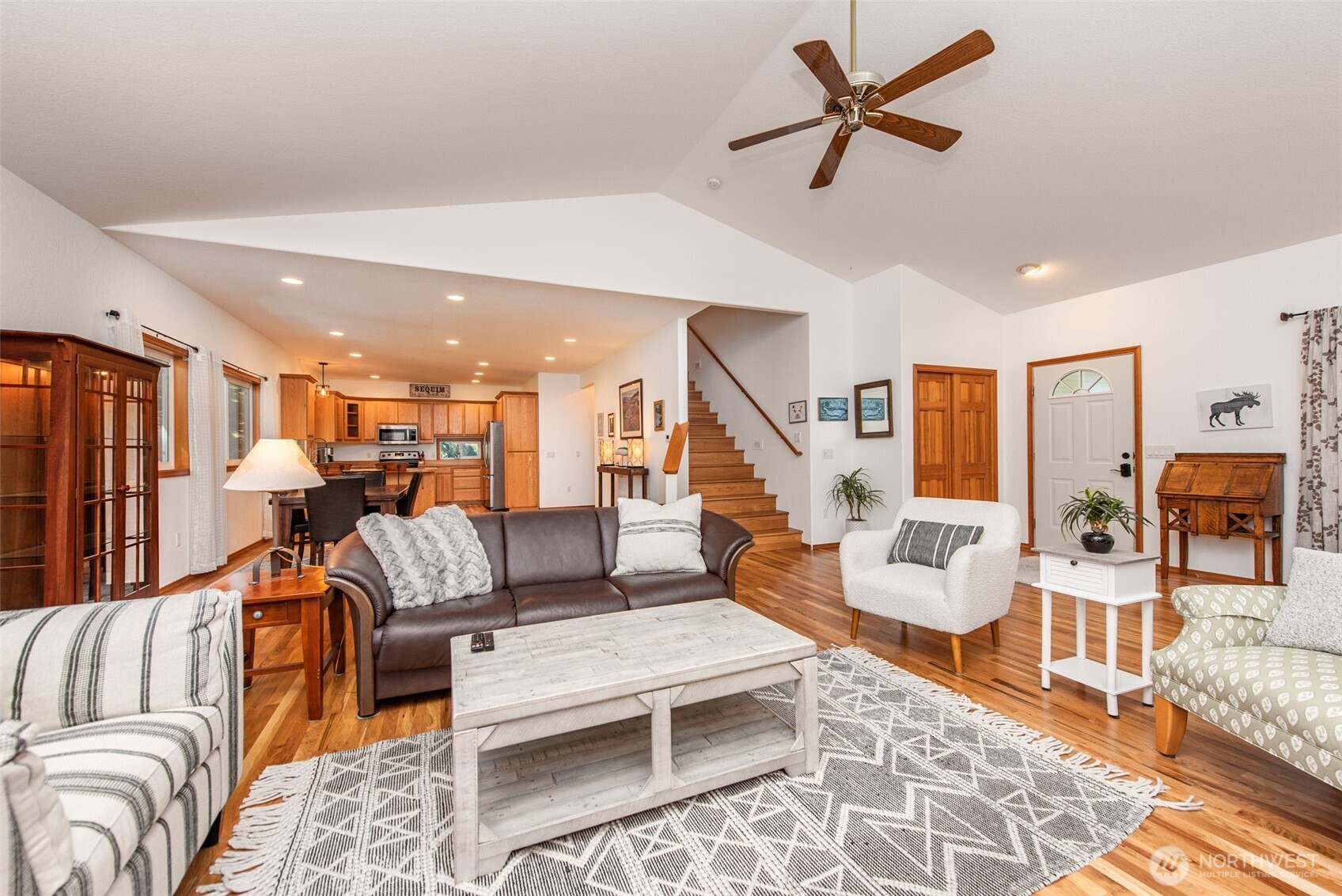 31 Josephine Place Sequim, WA 98382 - Photo 11 of 40 a living room with furniture and a view of kitchen