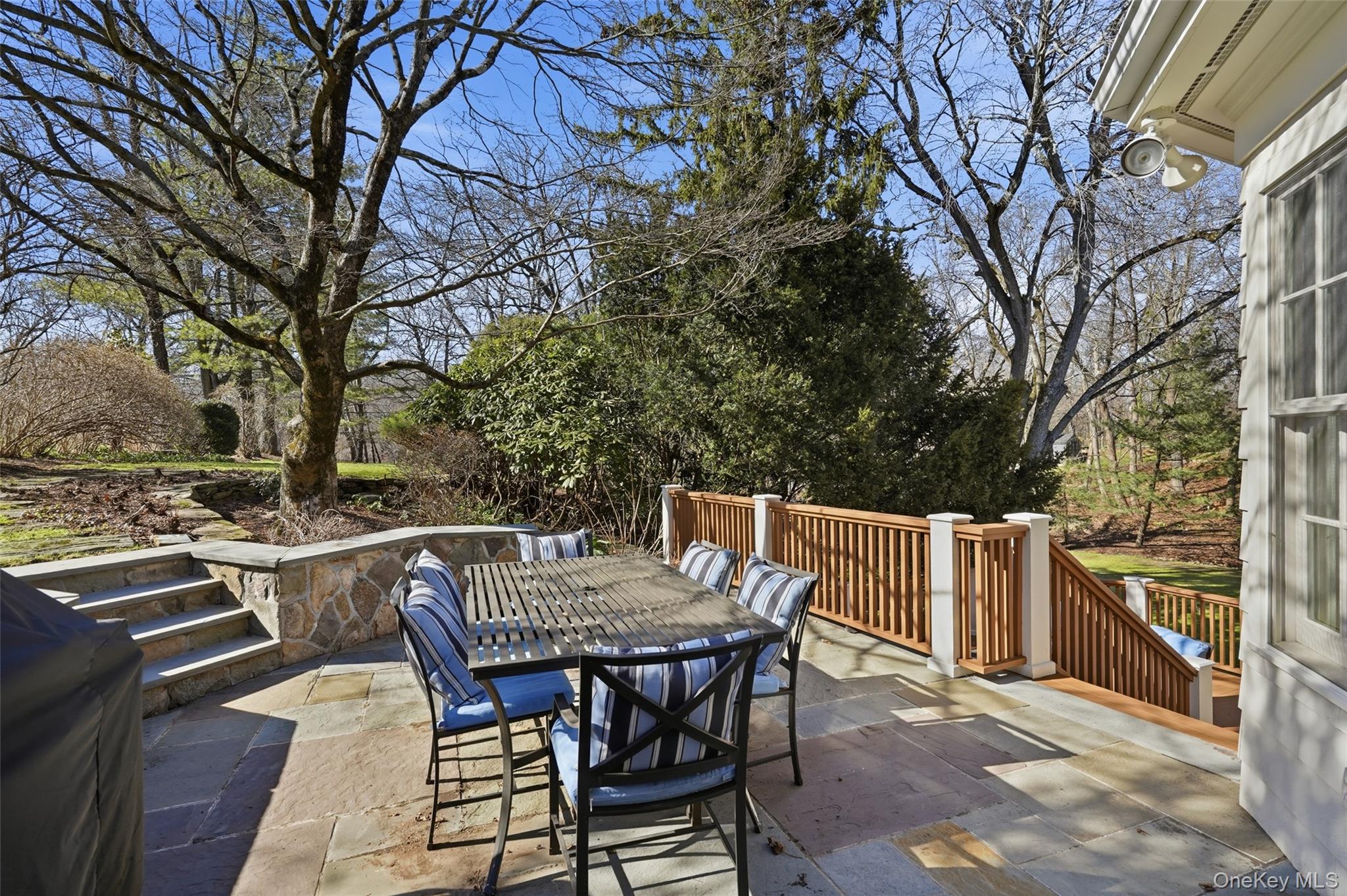 365 Grace Church Street Rye, NY 10580 - Photo 8 of 44 Grilling and Dining Terrace accessed directly from Family Room and Breakfast Area