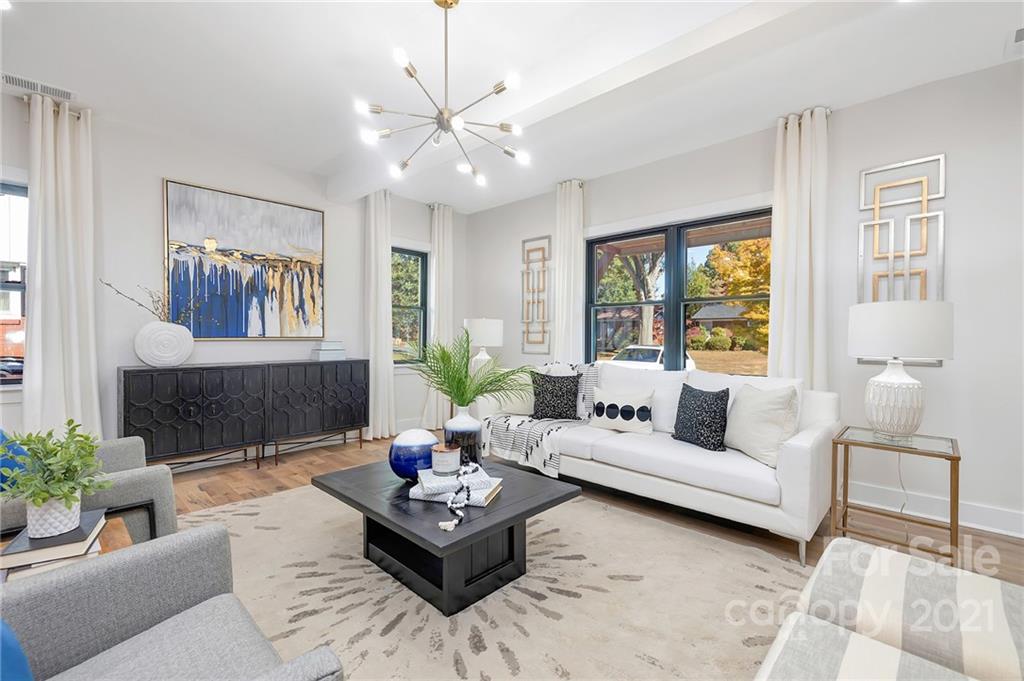 4122 Applegate Road Charlotte, NC 28209 - Photo 3 of 17 a living room with furniture and a large window