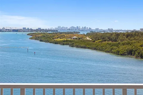 a view of an ocean and beach