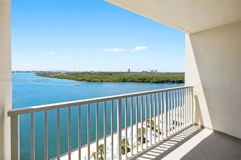 a balcony with an ocean view