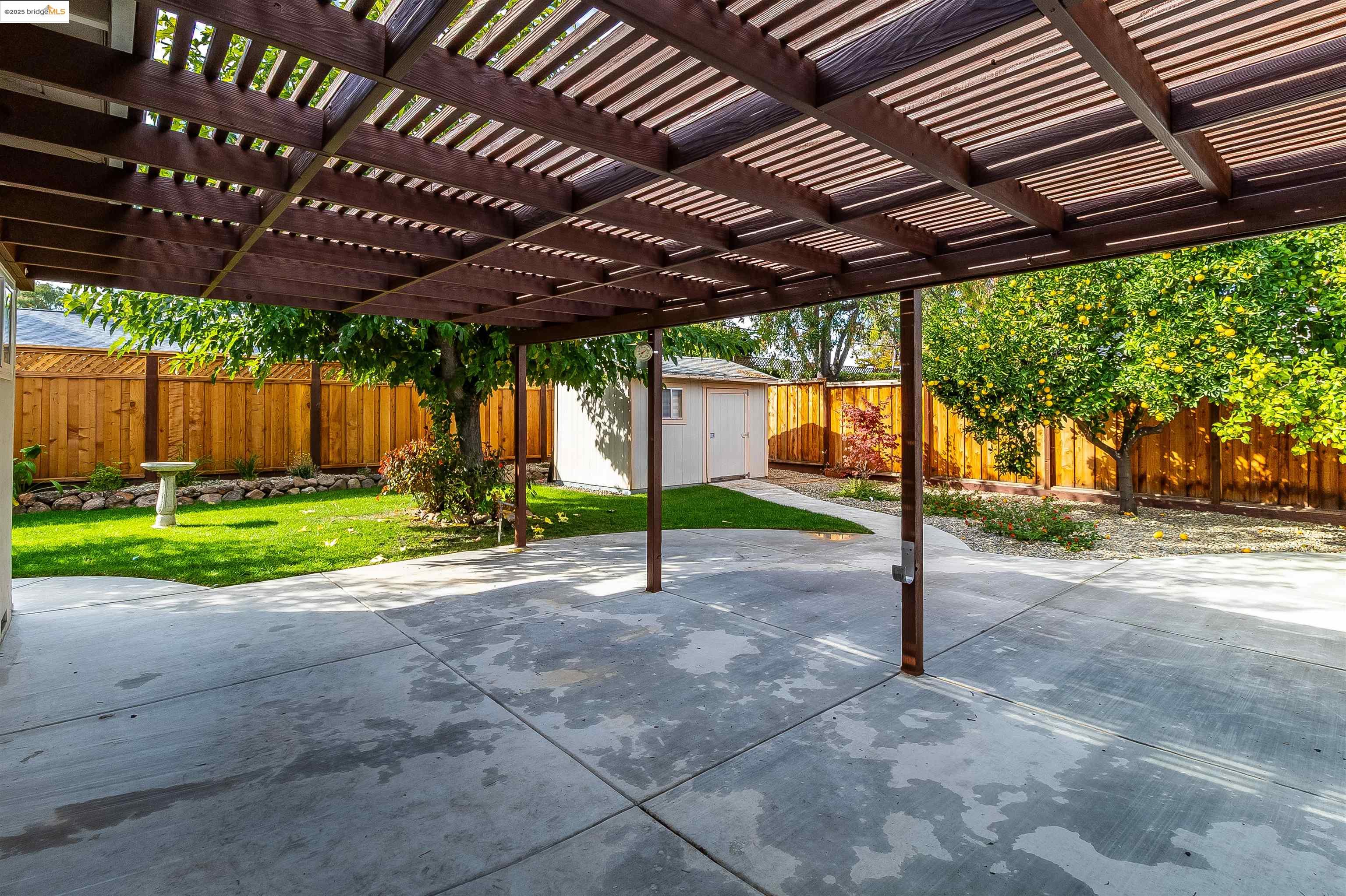 4656 Benbow Court Concord, CA 94521 - Photo 23 of 32 a view of a backyard with a big tree