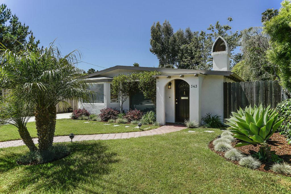 343 Cooper Road Santa Barbara, CA 93109 - Photo 5 of 6 a front view of a house with a garden