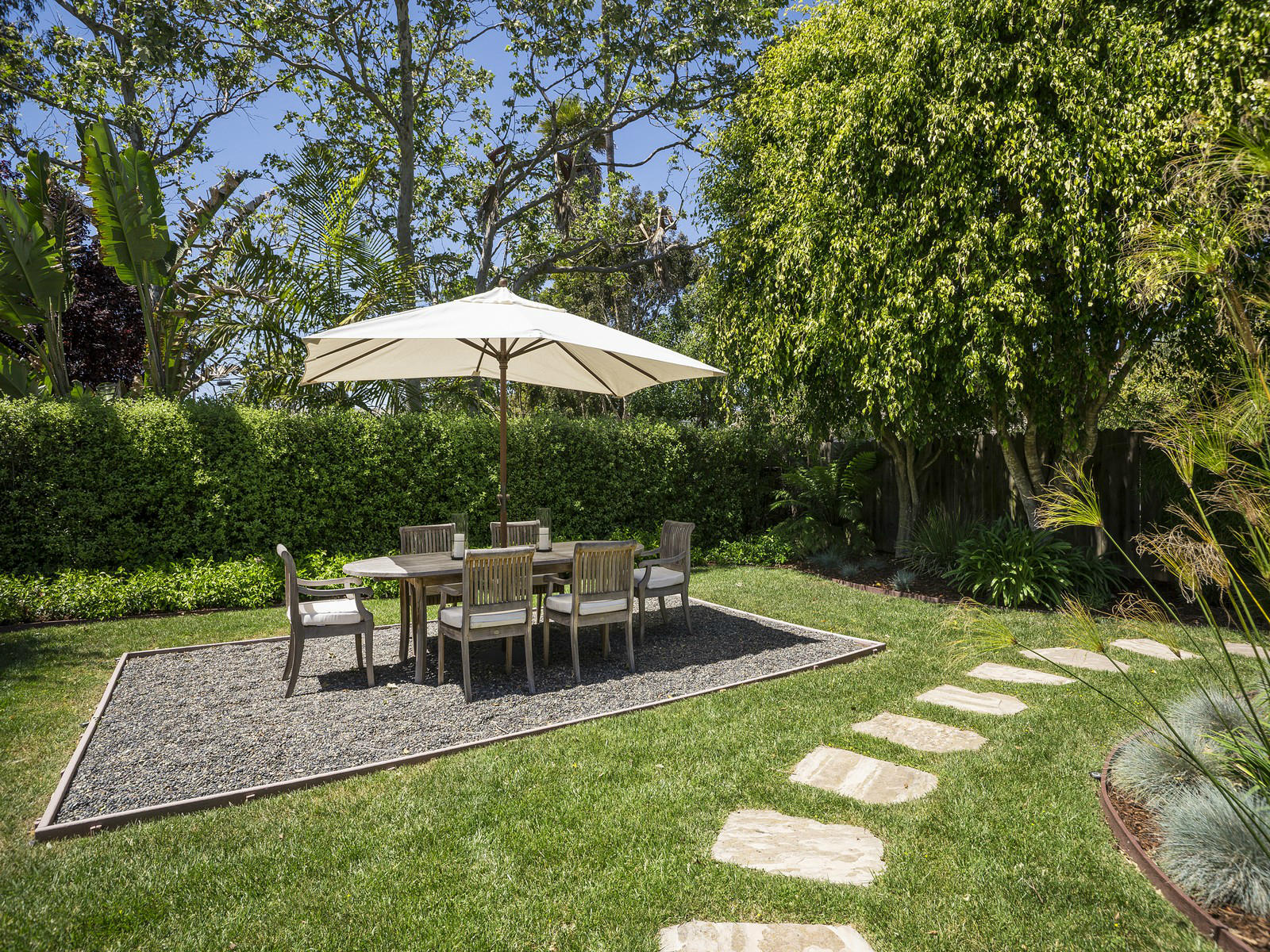 343 Cooper Road Santa Barbara, CA 93109 - Photo 6 of 6 a view of backyard with seating and green space