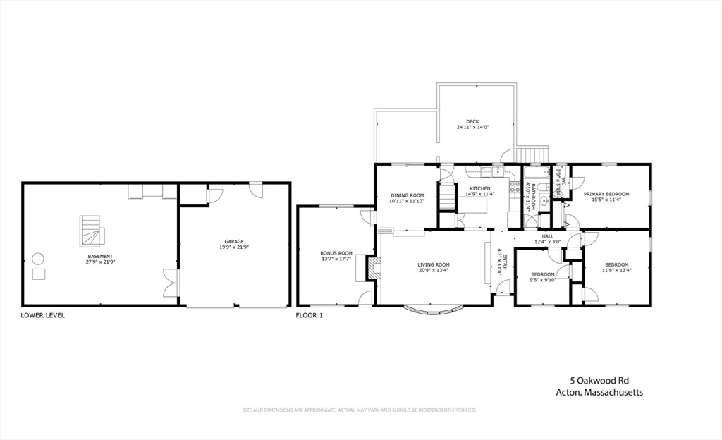 5 Oakwood Road Acton, MA 01720 - Photo 17 of 17 a picture of a floor plan