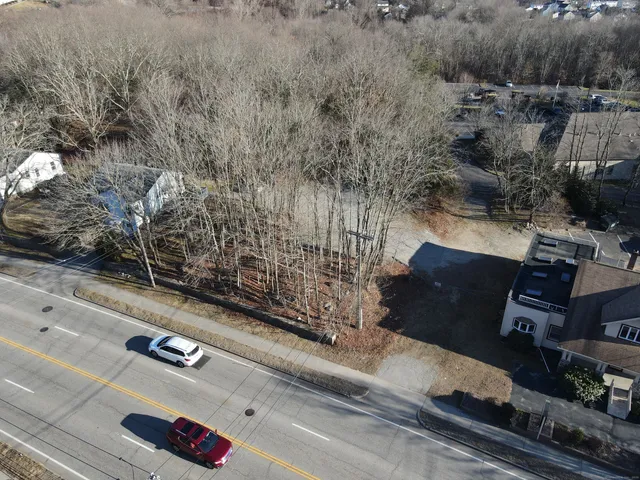 a view of a city with lots of trees
