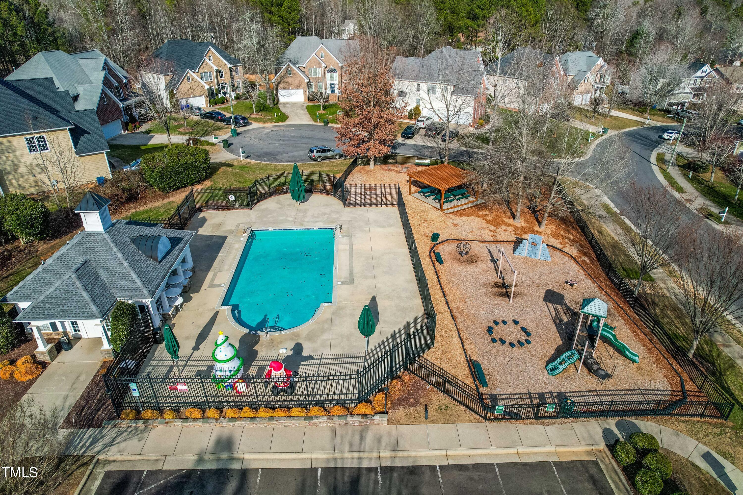 1017 Lakeview Road Durham, NC 27712 - Photo 32 of 32 an aerial view of a houses with yard