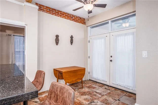 a room with furniture and a chandelier