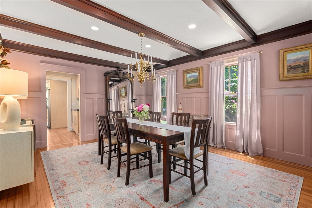 260 Glen Road Weston, MA 02493 - Photo 12 of 42 a view of a dining room with furniture and window
