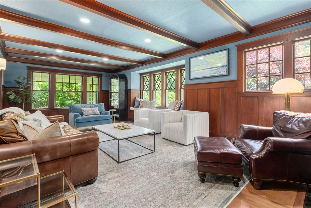 260 Glen Road Weston, MA 02493 - Photo 9 of 42 a living room with furniture and a large window