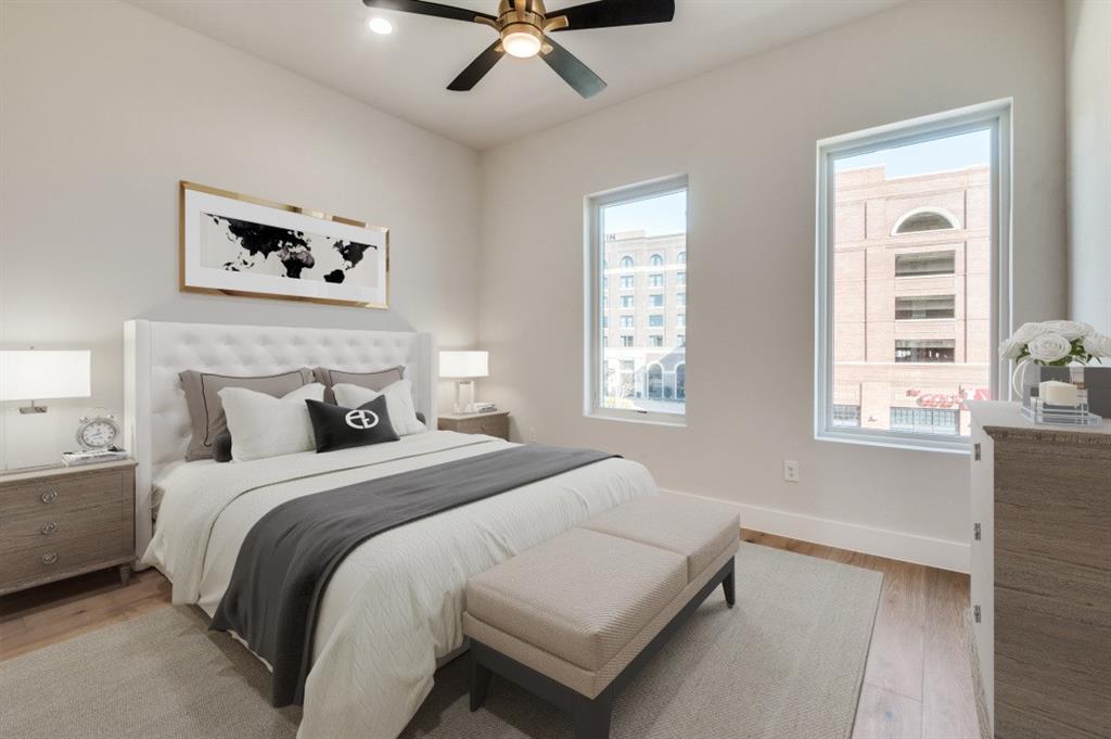 218 East Dallas Road, Unit 102 Grapevine, TX 76051 - Photo 21 of 33 Virtually staged guest bedroom