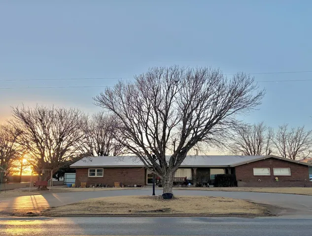 a view of a trees in front of a building