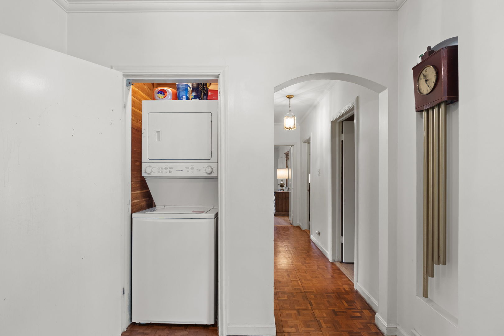 1011 Central Road Glenview, IL 60025 - Photo 21 of 36 a view of hallway with washer and dryer