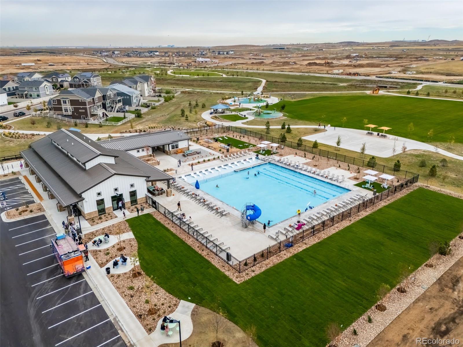 3970 North Rome Street Aurora, CO 80019 - Photo 22 of 22 an aerial view of a house with a ocean view