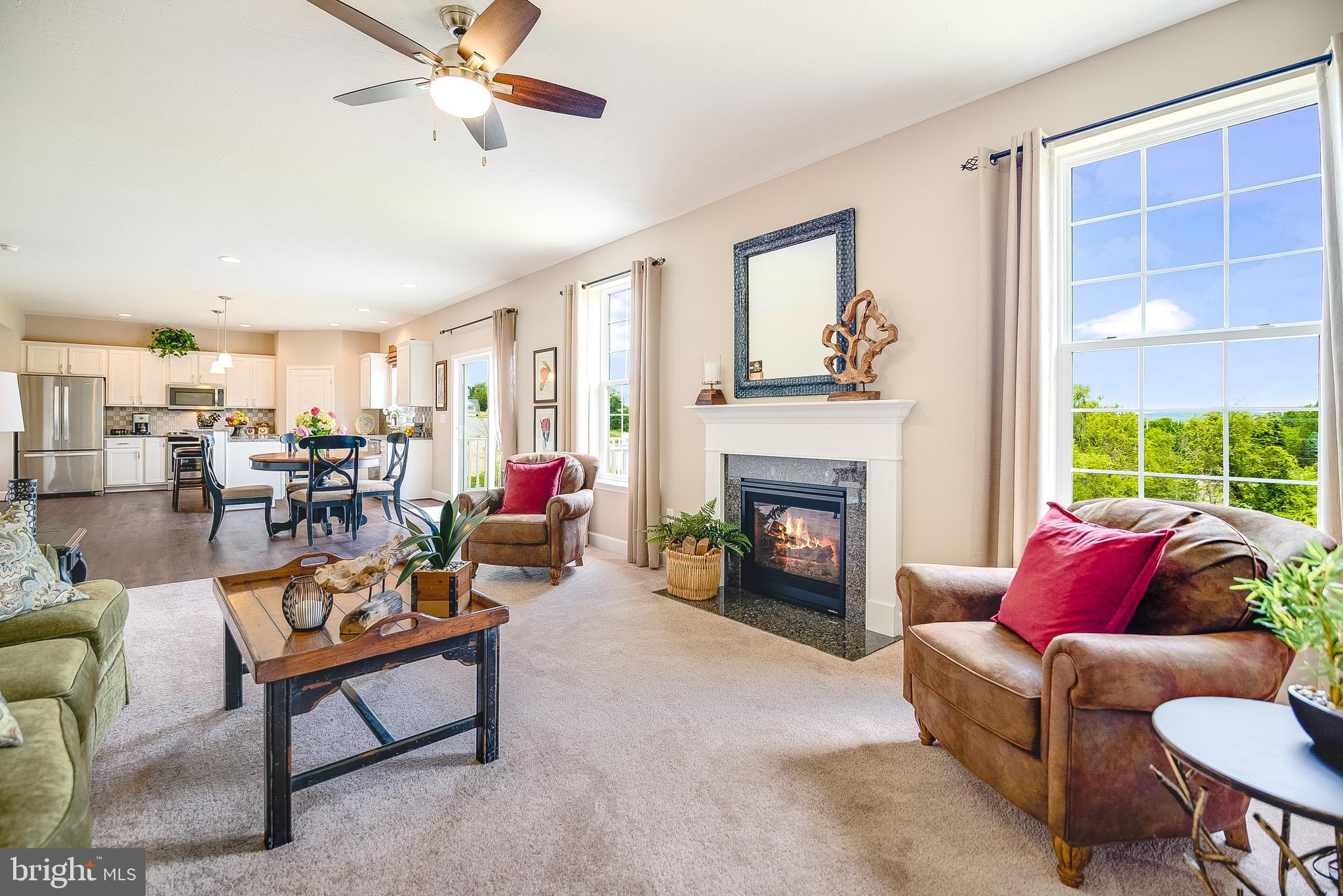 102 Piedmont Way, Unit 139 Hanover, PA 17331 - Photo 14 of 27 a living room with furniture and a fireplace