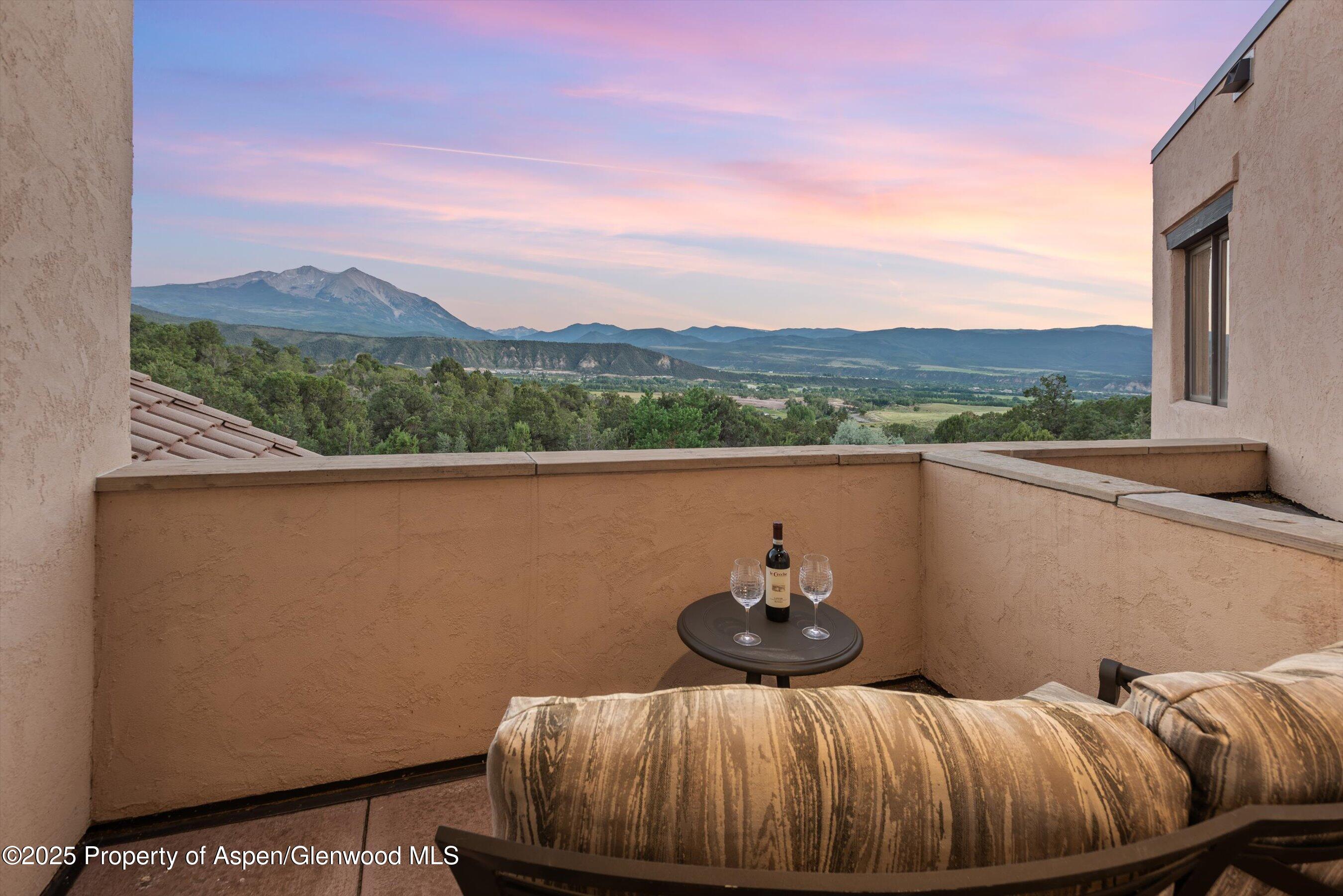 384 Wooden Deer Road Carbondale, CO 81623 - Photo 24 of 48 a view of balcony with furniture