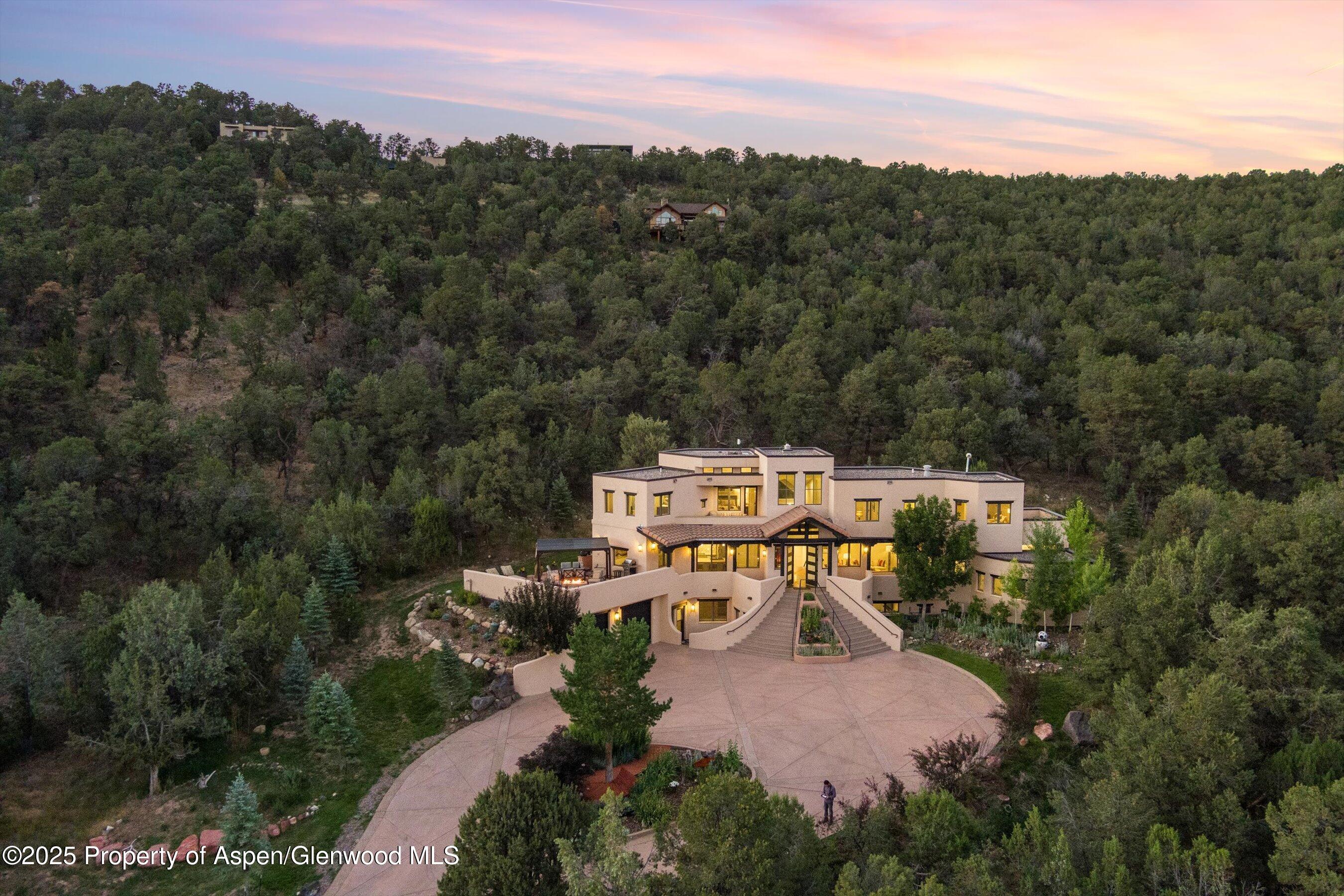 384 Wooden Deer Road Carbondale, CO 81623 - Photo 4 of 48 an aerial view of a house with a yard basket ball court and outdoor seating