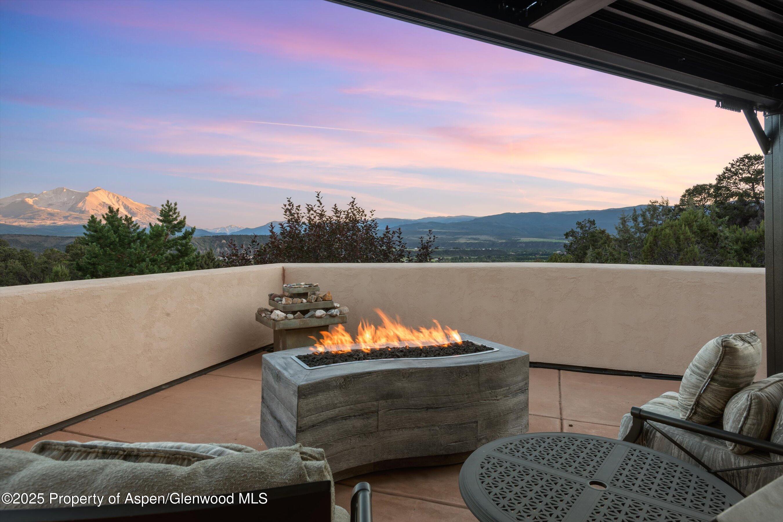 384 Wooden Deer Road Carbondale, CO 81623 - Photo 42 of 48 a view of sitting area in balcony with furniture