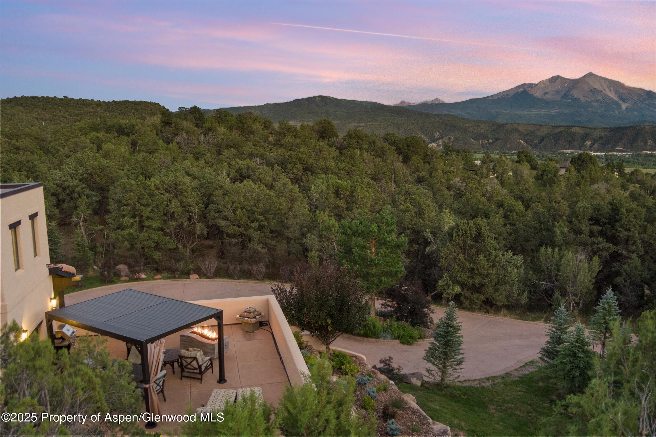 384 Wooden Deer Road Carbondale, CO 81623 - Photo 44 of 48 an aerial view of a house with mountain view