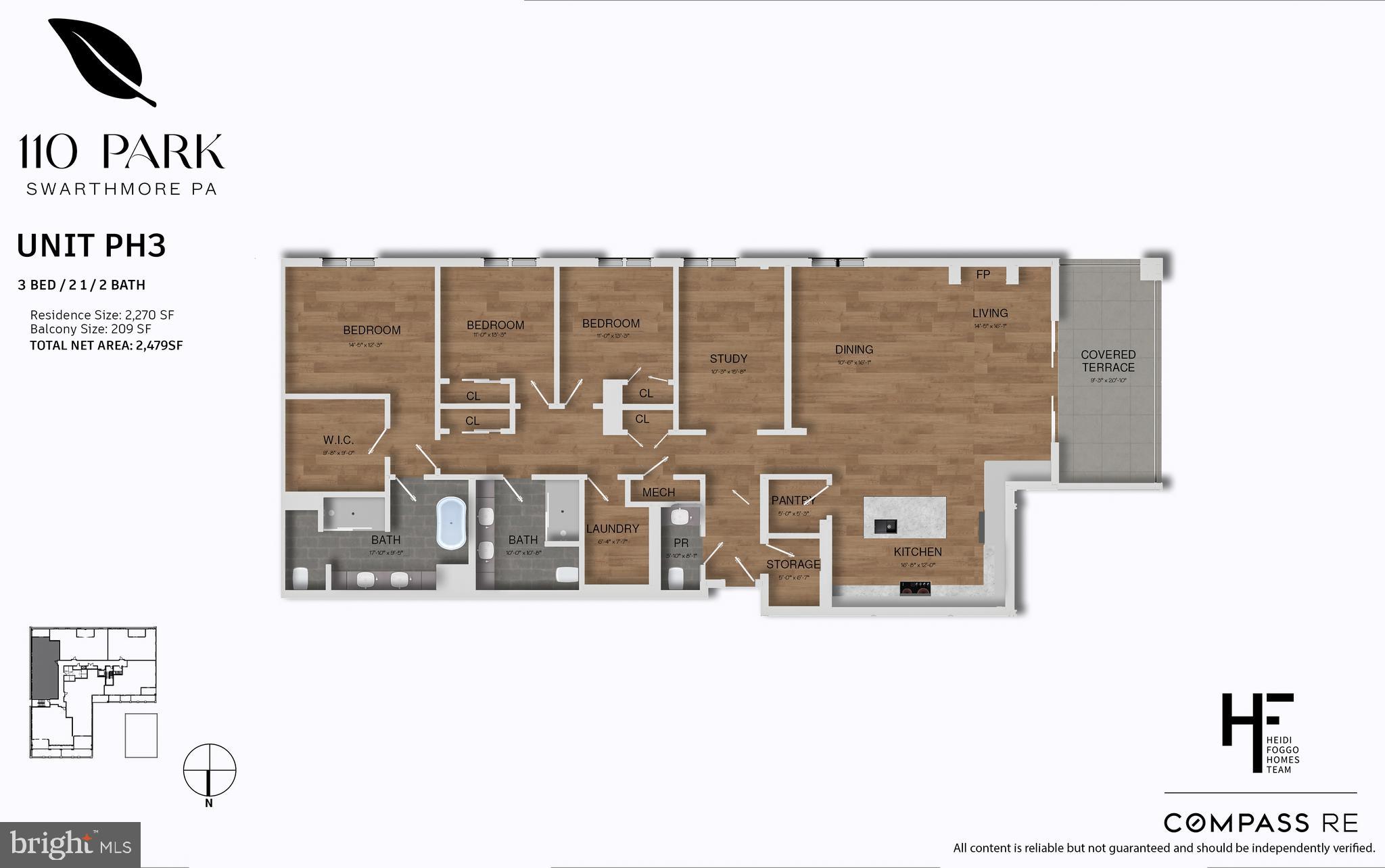 110 Park Swarthmore Pa, Unit PH3 Swarthmore, PA 19081 - Photo 2 of 3