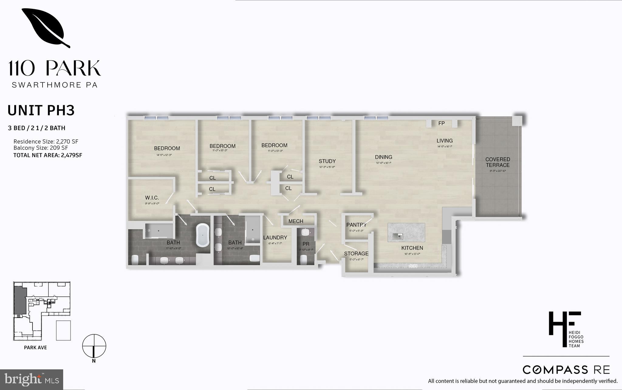 110 Park Swarthmore Pa, Unit PH3 Swarthmore, PA 19081 - Photo 3 of 3 a view of a building