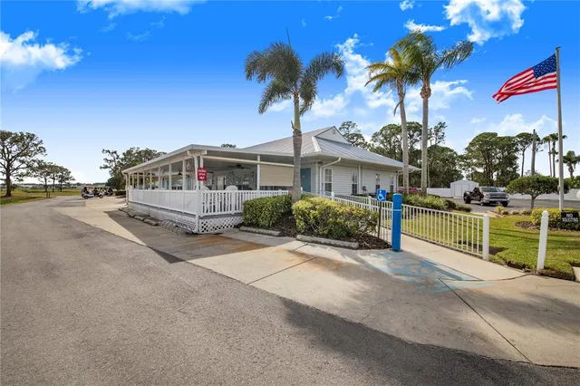 a view of a house with a patio