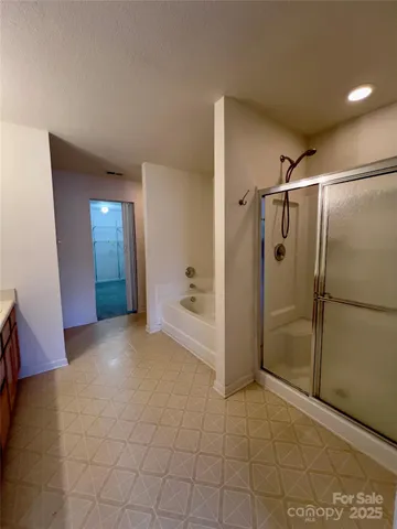 a view of a room with an empty space