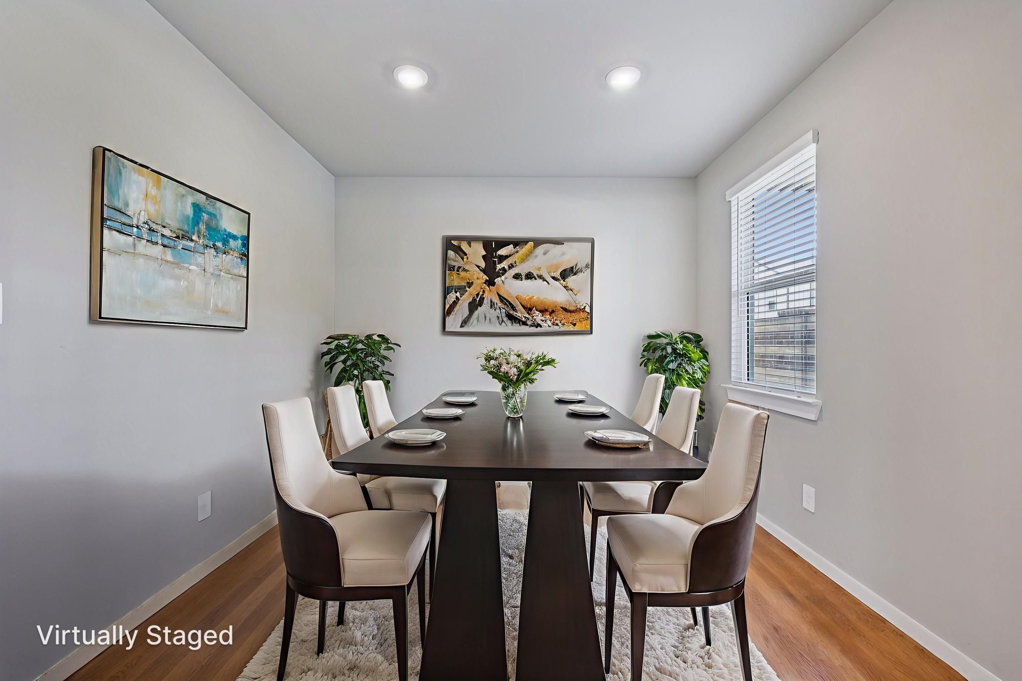 10032 Rustic Charm Street Houston, TX 77080 - Photo 18 of 40 a view of a dining room with furniture window and wooden floor