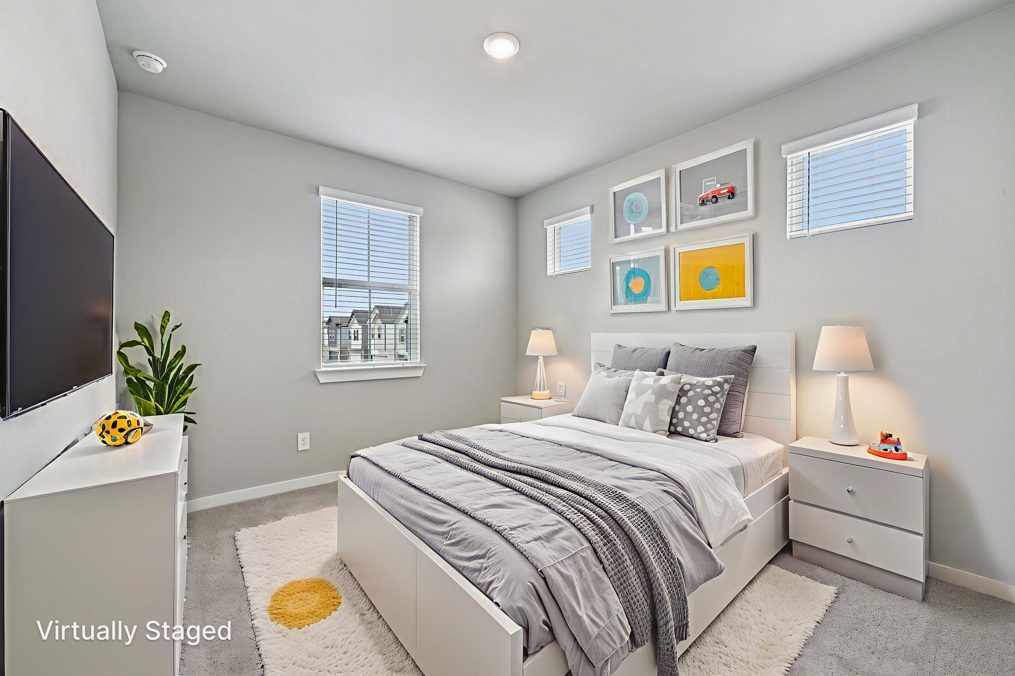 10032 Rustic Charm Street Houston, TX 77080 - Photo 34 of 40 a bedroom with a bed and painting on the wall