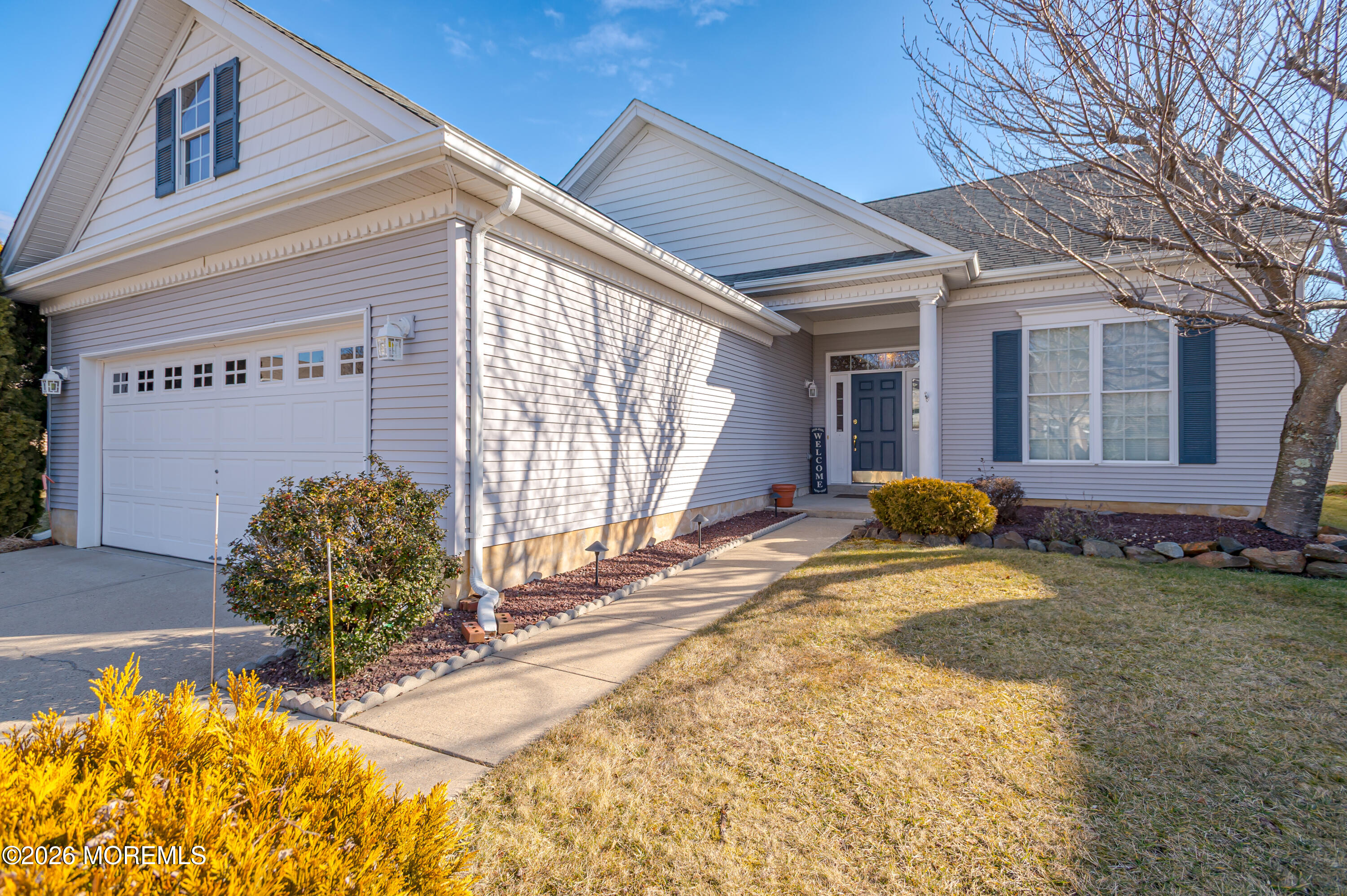 a view of a house with a outdoor space