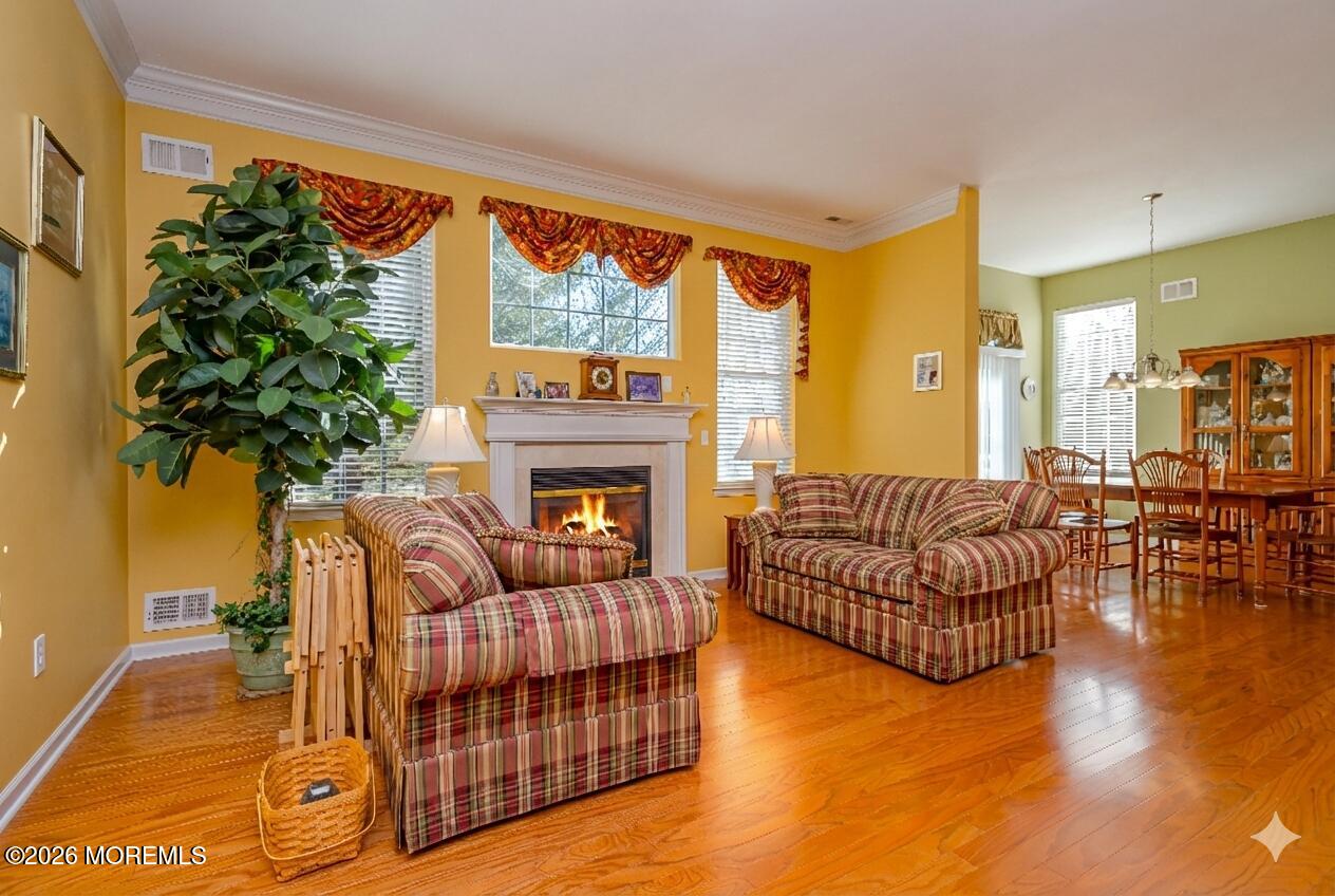 21 Sawgrass Street Jackson, NJ 08527 - Photo 4 of 23 a living room with furniture fireplace and a large window