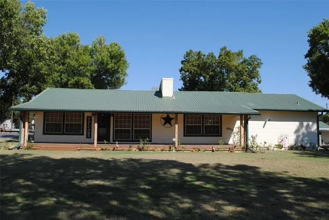front view of a house with a outdoor space