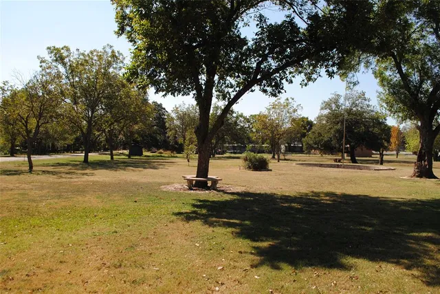 a view of road with trees
