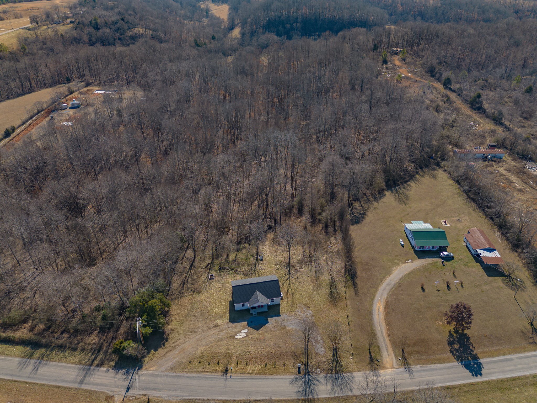 357 Munro Road Pulaski, TN 38478 - Photo 8 of 37 a aerial view of a house with a yard