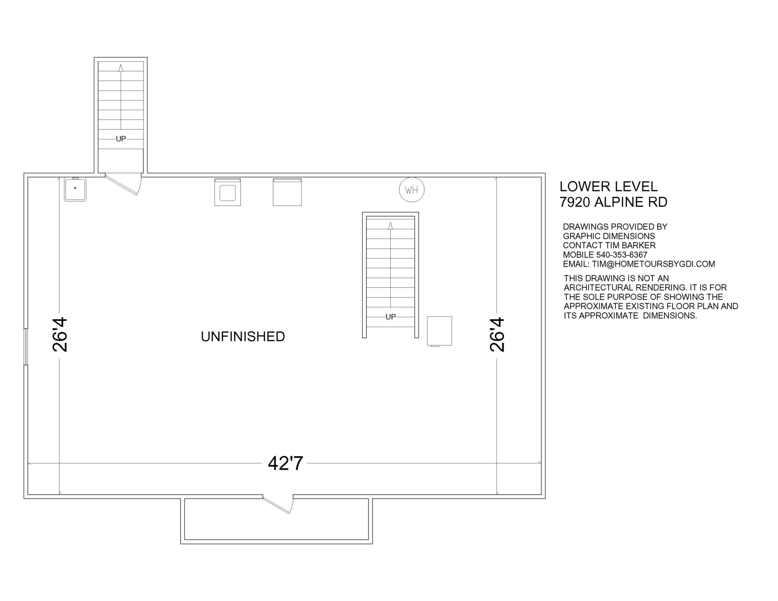 7920 Alpine Road Roanoke, VA 24019 - Photo 46 of 46 Lower Level Floor Plan