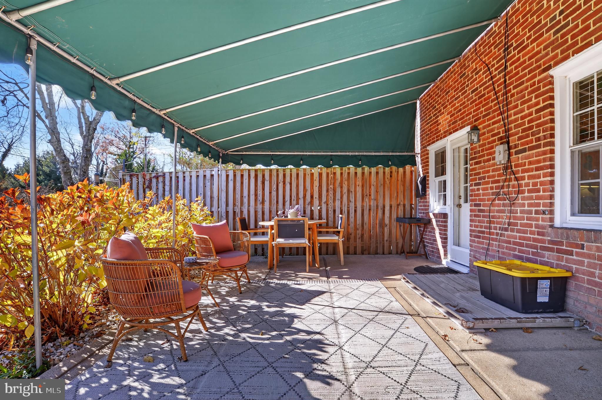 227 Overbrook Road Baltimore, MD 21212 - Photo 21 of 29 Rear Patio with Covered Awning