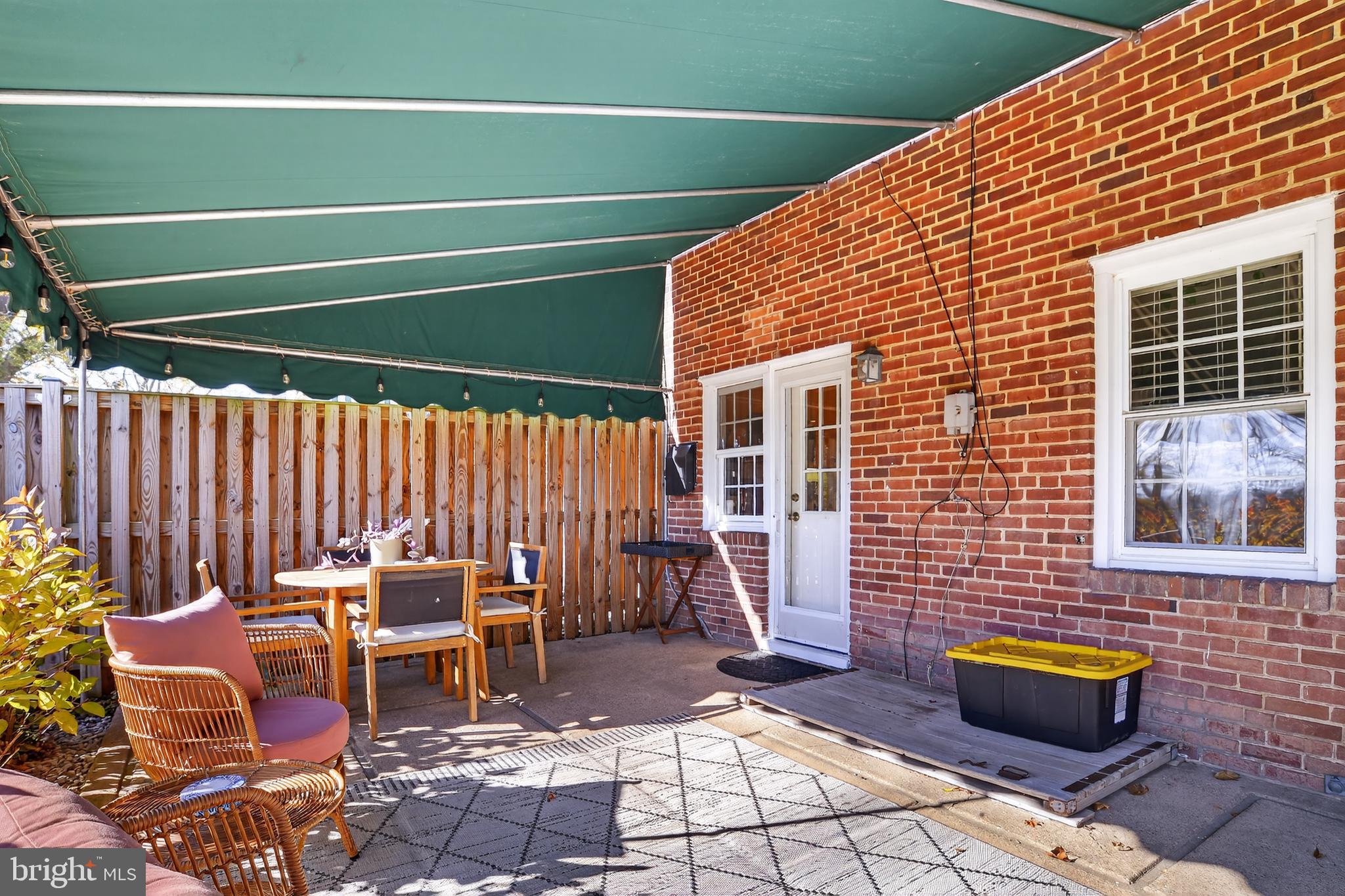 227 Overbrook Road Baltimore, MD 21212 - Photo 23 of 29 Rear Patio with Covered Awning