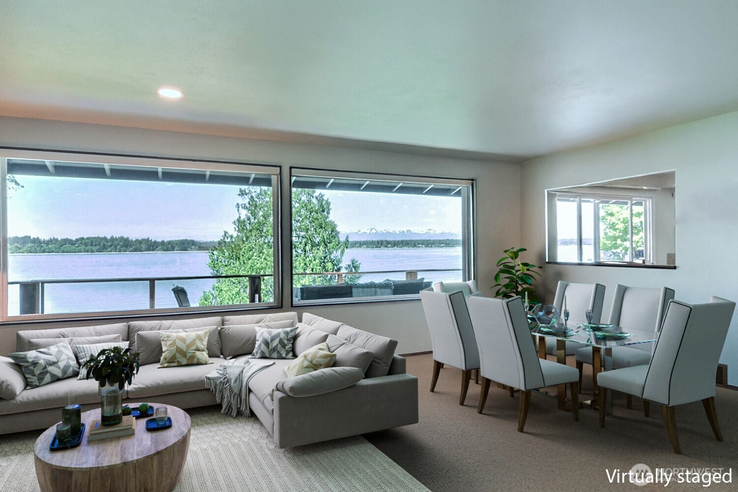 7504 Crescent Beach Rd Nortwest Vaughn, WA 98394 - Photo 12 of 40 a living room with furniture and a large window
