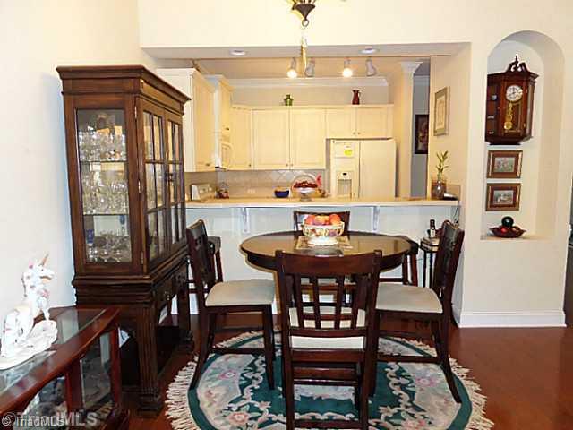 1452 Downington Road Clemmons, NC 27012 - Photo 5 of 16 Dining Room. Great room/dining room combination large enough for your hutch and dining table. Attractive inset on the right for your favorite decorations.