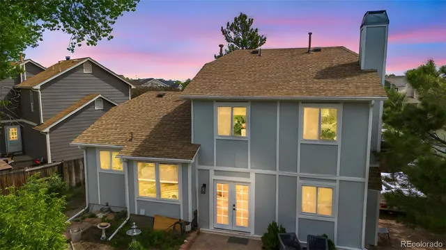 a front view of a house