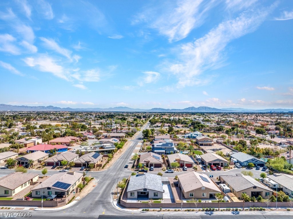 4191 Velvet View Street Las Vegas, NV 89129 - Photo 43 of 44 Aerial perspective of suburban area with a mountain backdrop