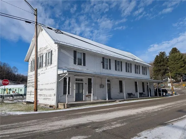 a front view of a house