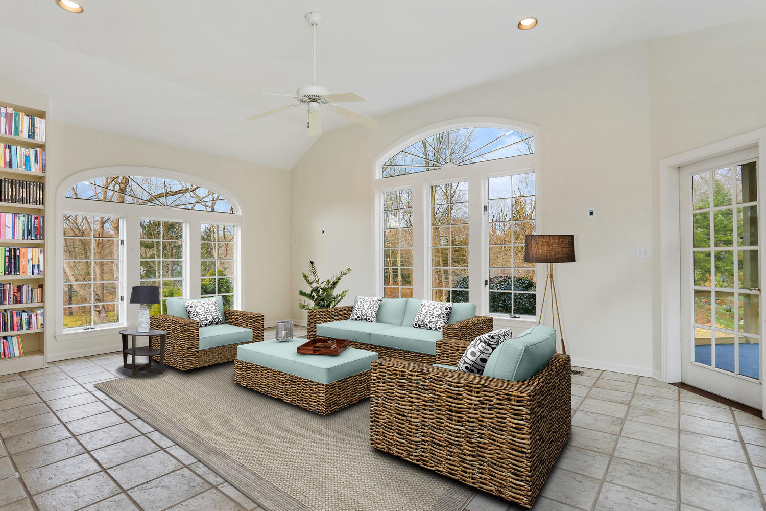 129 Hickok Road New Canaan, CT 06840 - Photo 11 of 32 a living room with furniture and large windows