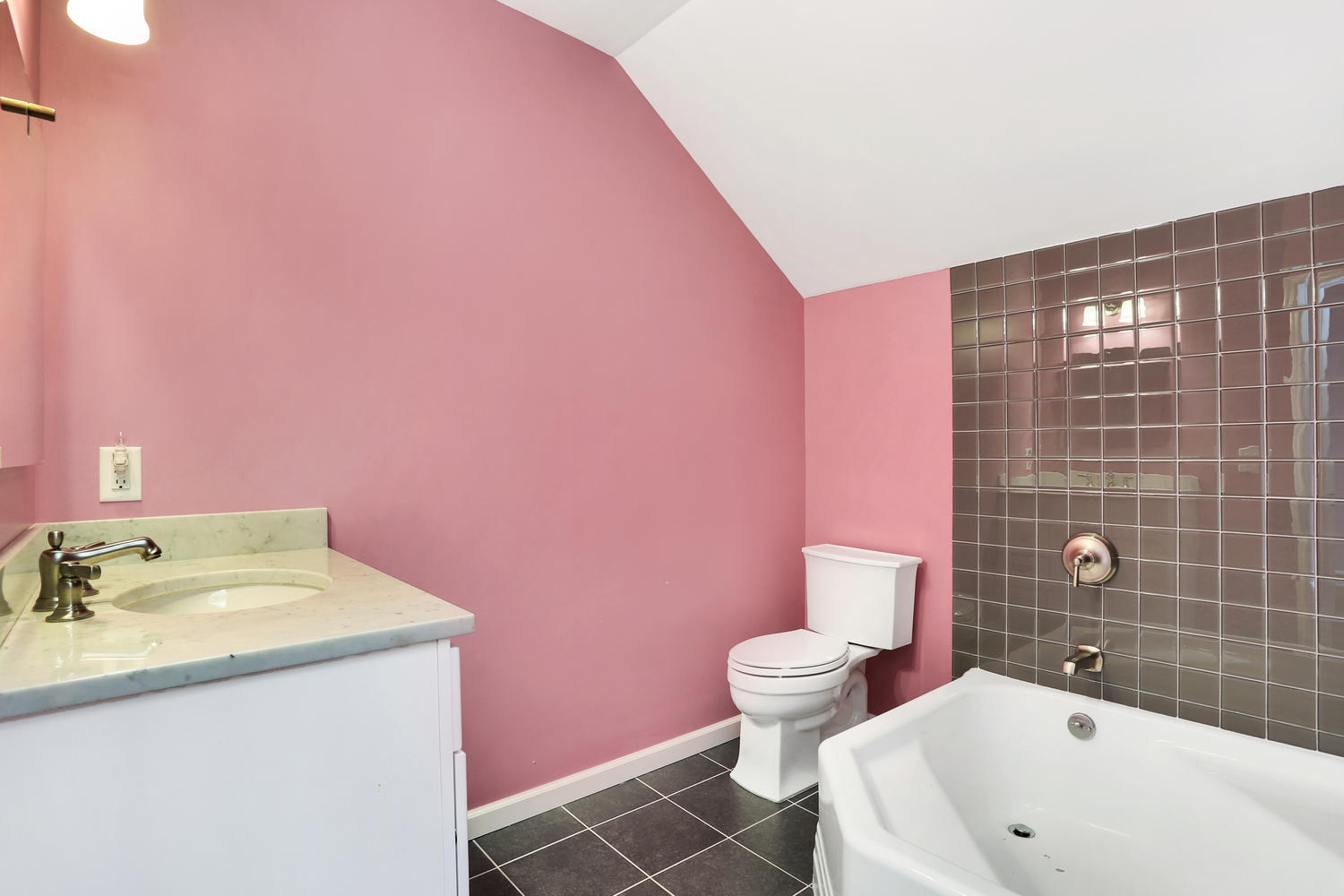 129 Hickok Road New Canaan, CT 06840 - Photo 24 of 32 a bathroom with a sink a toilet and shower