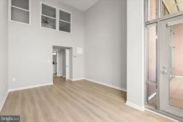 a view of an empty room