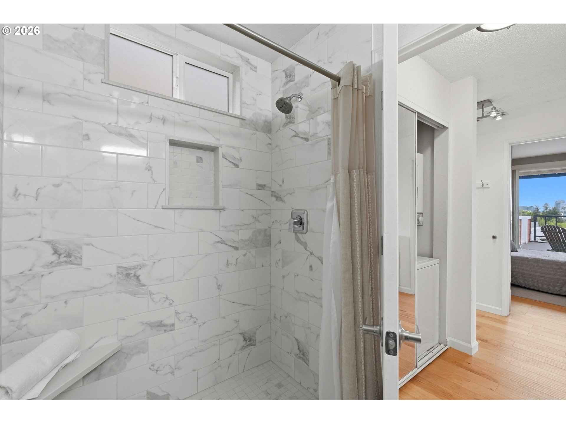 3515 Southwest Barbur Boulevard, Unit X3 Portland, OR 97239 - Photo 19 of 33 a bathroom with a shower